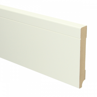 Sfeerplint MDF Tijdloze plint 120x18 wit voorgel. RAL 9010