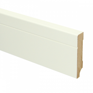 Sfeerplint MDF Tijdloze plint 70x12 wit voorgelakt RAL 9010