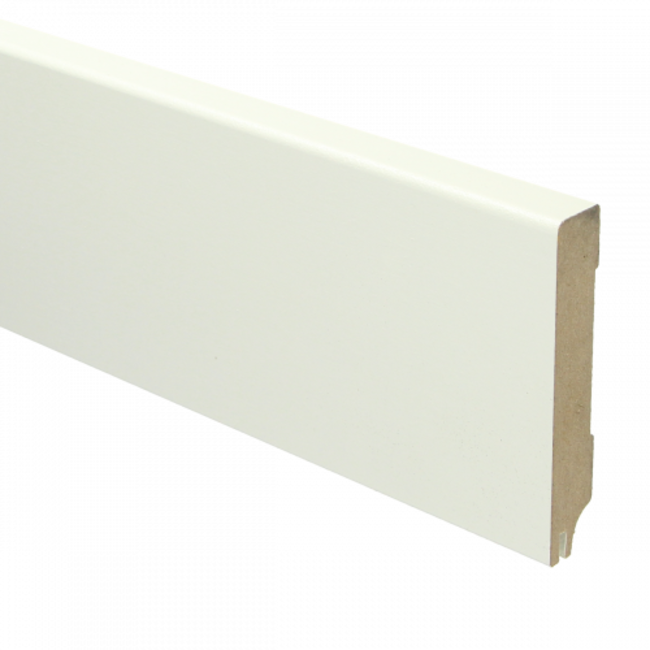 Sfeerplint MDF Moderne plint 90x15 RAL 9010 + uitsparing