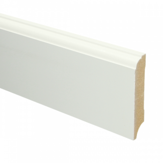 Sfeerplint MDF Eigentijdse plint 70x12 wit voorgel. RAL 9010