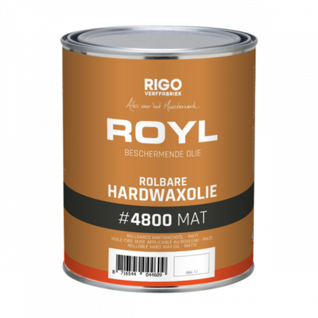 Rigo ROYL Rolbare Hardwaxolie #4800 Mat 1L