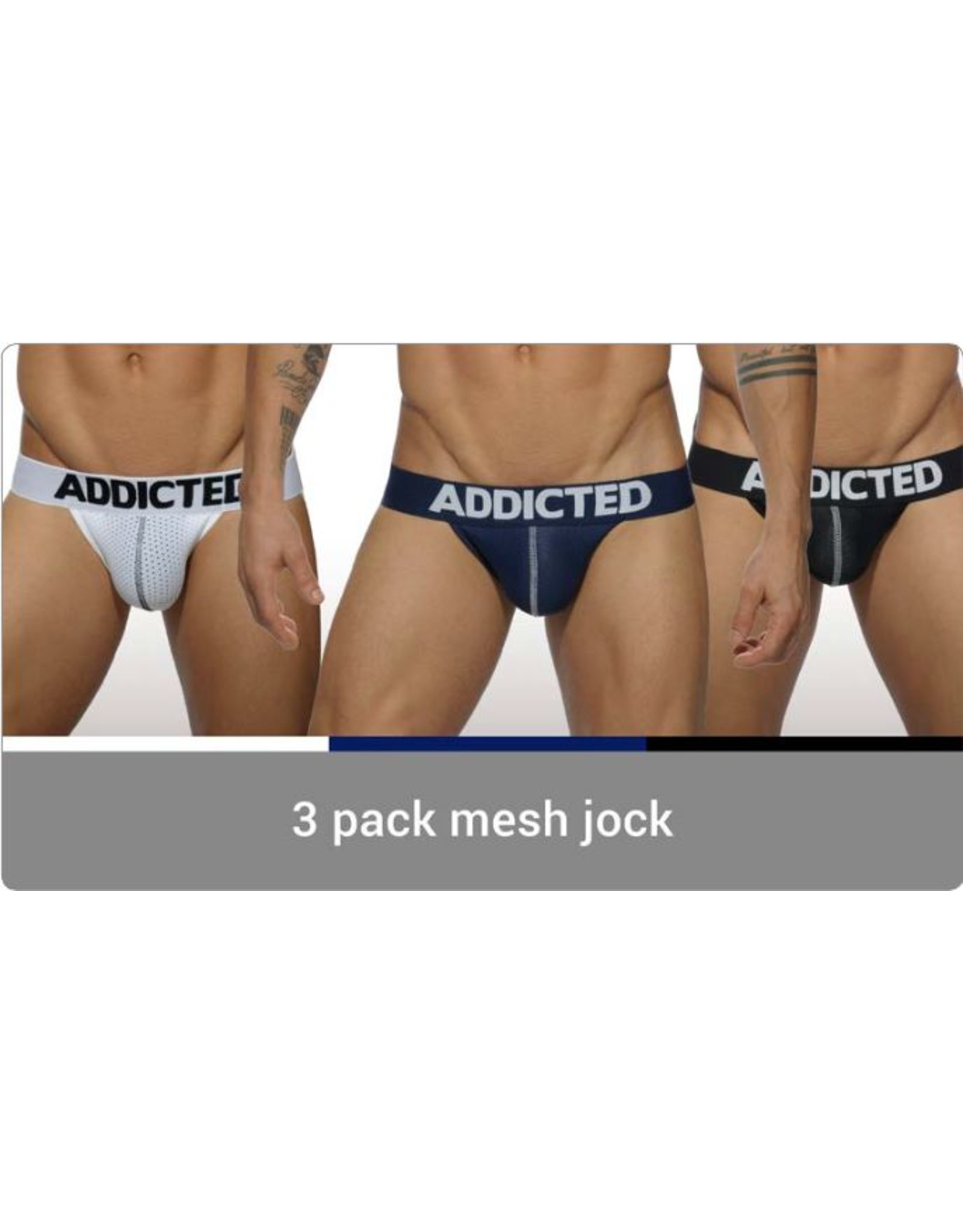 Addicted ADDICTED 3 Pack Mesh Jock Push up