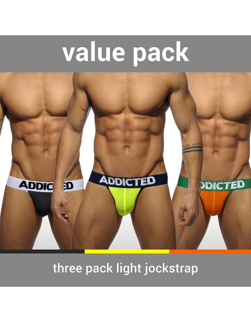 Addicted ADDICTED Three Pack Light Jockstrap