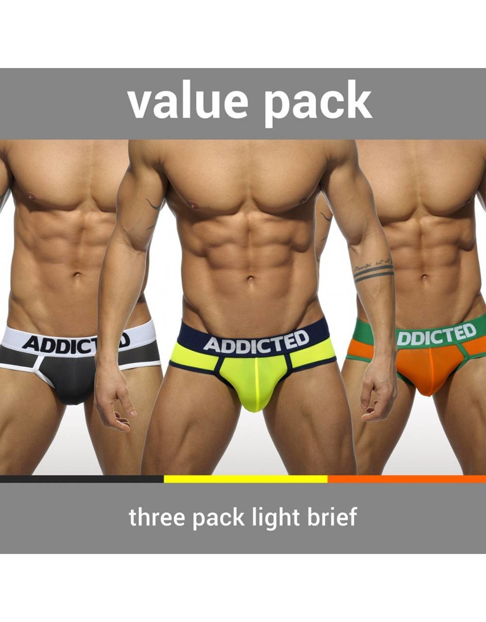 Addicted ADDICTED Three Pack Light Brief