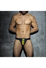 Addicted Addicted Fetish Stripe Jockstrap jaune