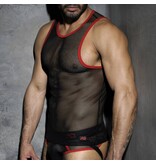Addicted Addicted Fetish Mesh Tank Top rouge