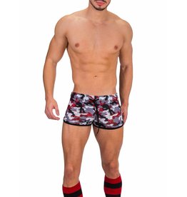 Barcode Berlin Barcode Berlin Gym Short Thar grau-rot