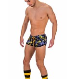 Barcode Berlin Barcode Berlin Gym Short Thar navy-jaune