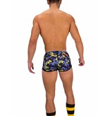 Barcode Berlin Barcode Berlin Gym Short Thar navy-jaune
