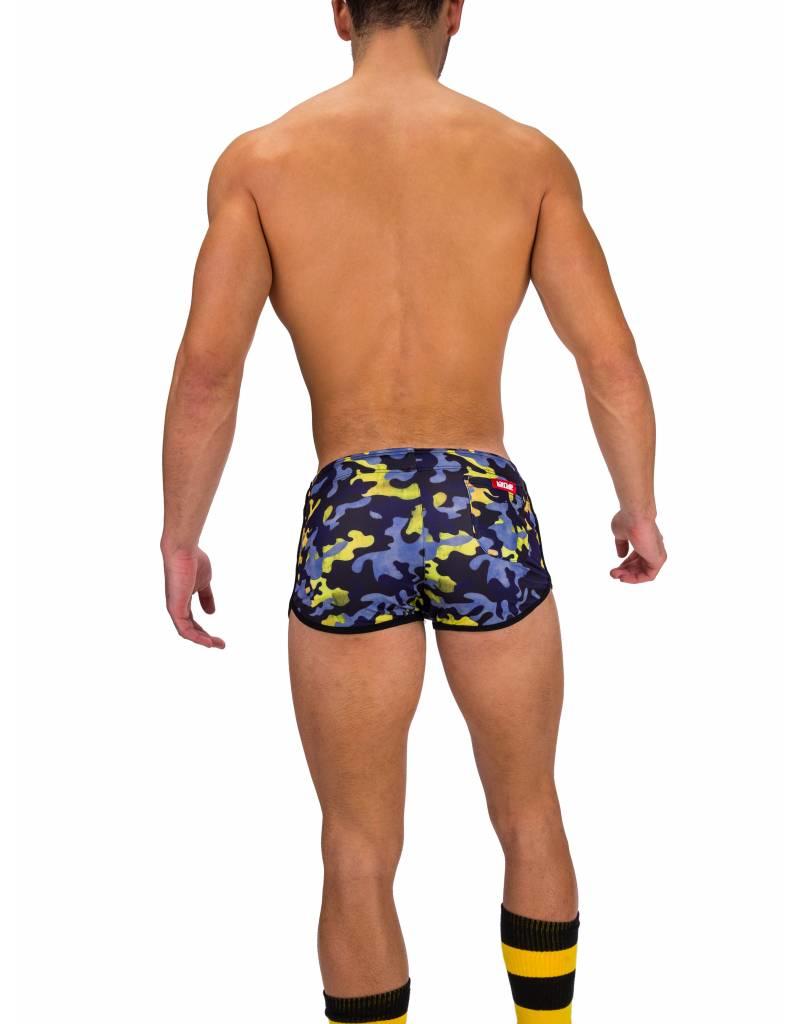 Barcode Berlin Barcode Berlin Gym Short Thar navy-jaune