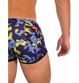 Barcode Berlin Barcode Berlin Gym Short Thar navy-jaune