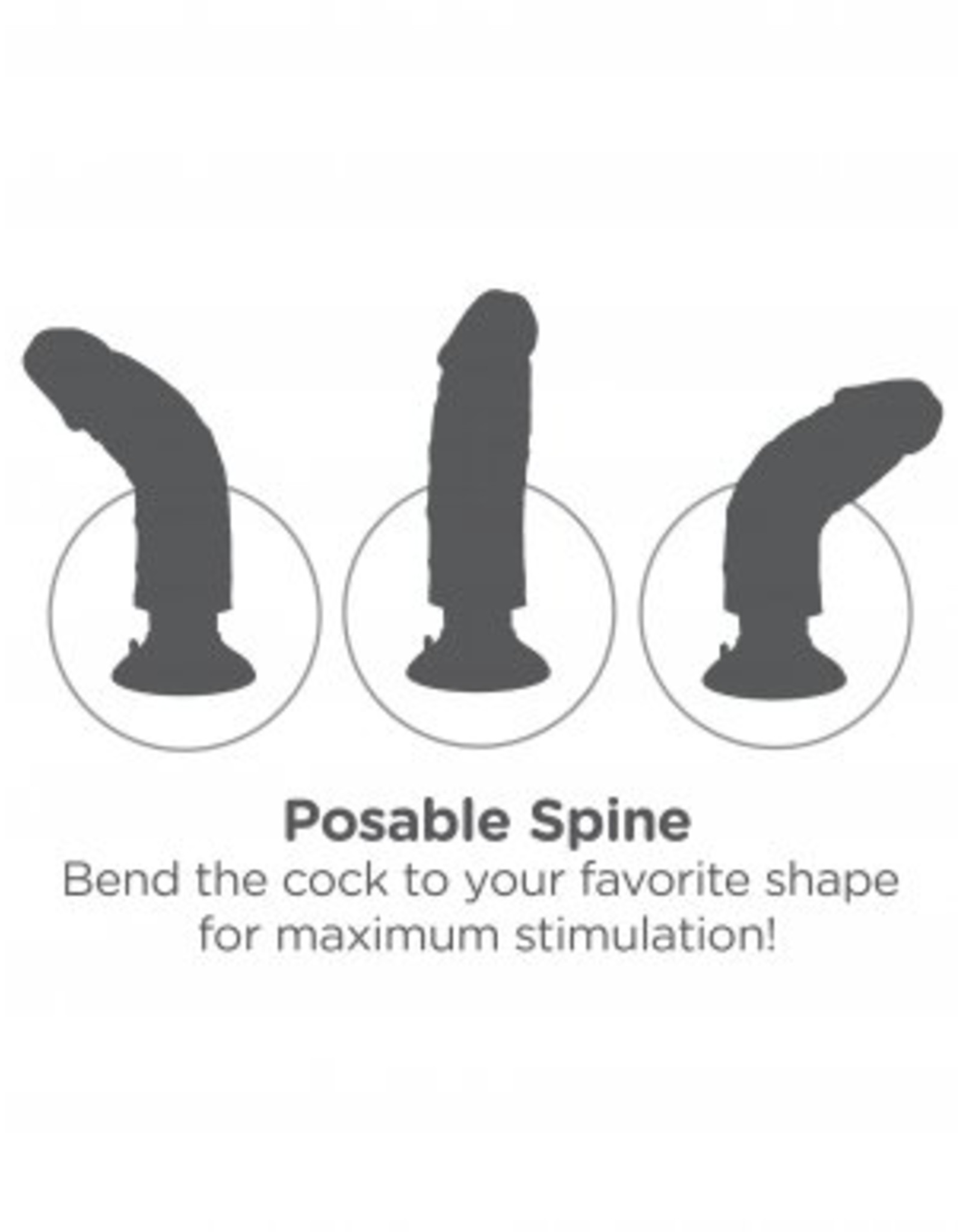 King Cock King Cock - 7 Inch Vibrator nature