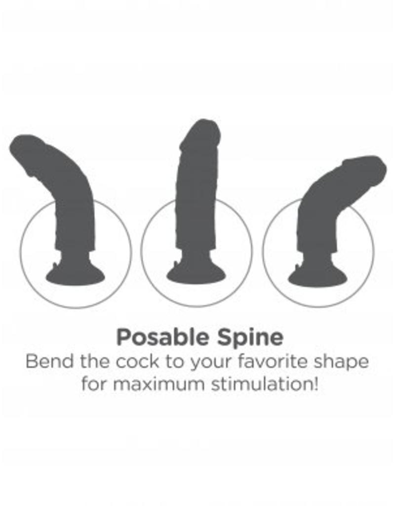 King Cock King Cock - 7 Inch Vibrator natur