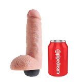 King Cock King Cock With Balls - Squirti 8" natur