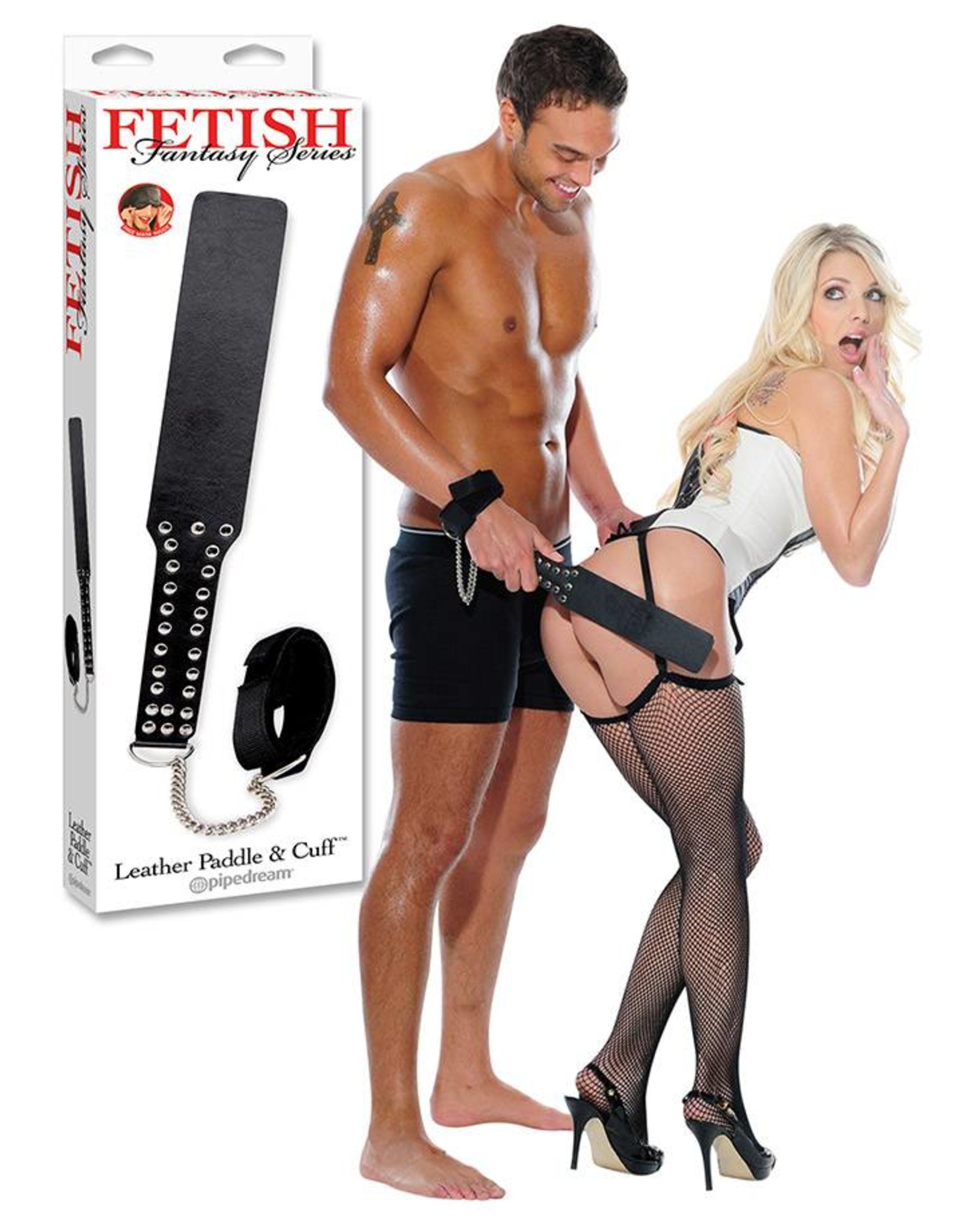 Fetish Fantasy Series Fetish Fantasy Leather Paddle & Cuff