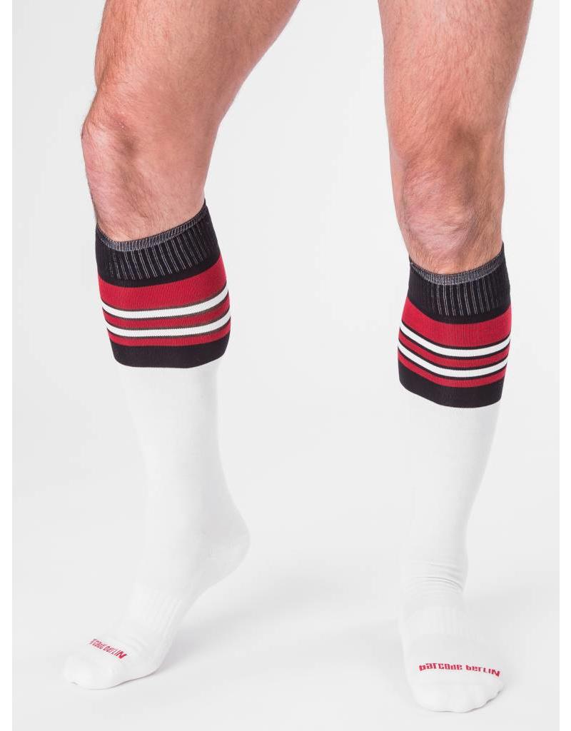 Barcode Berlin Barcode Berlin Football Socks weiss-rot-schwarz