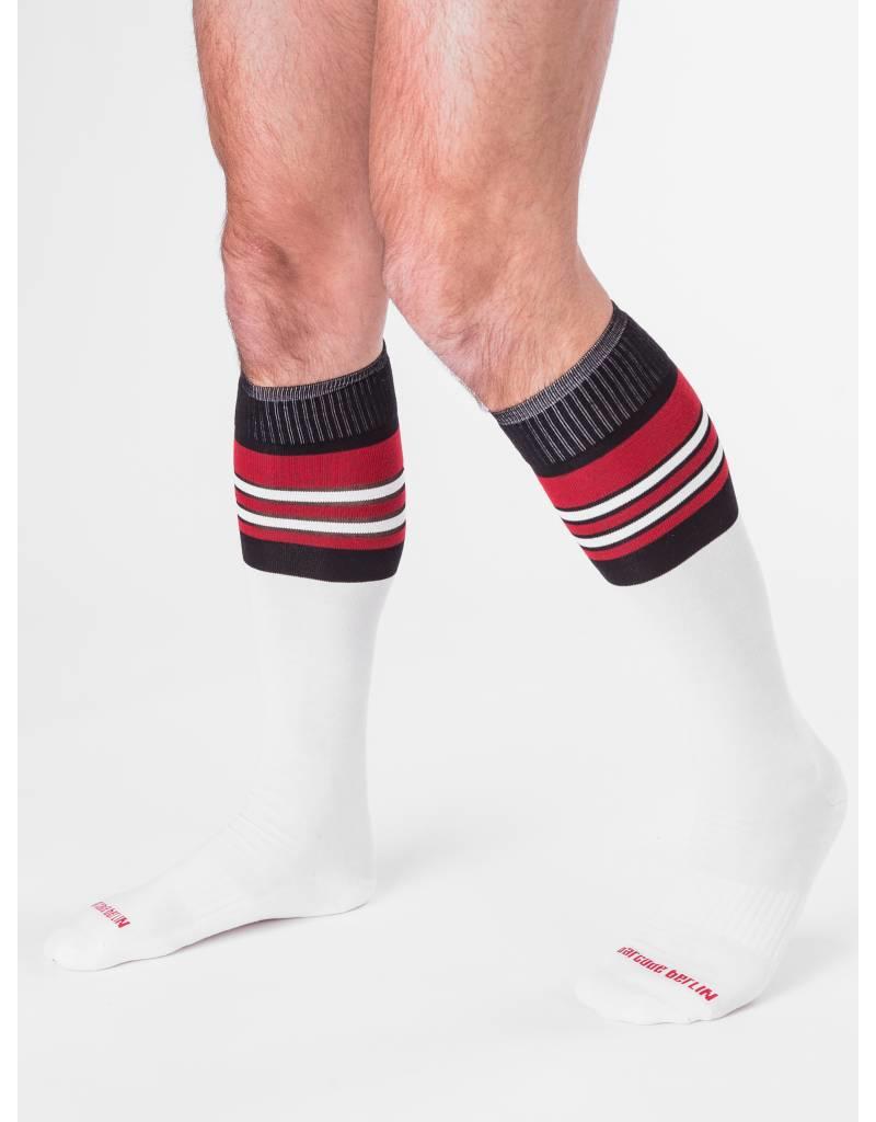 Barcode Berlin Barcode Berlin Football Socks weiss-rot-schwarz