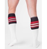 Barcode Berlin Barcode Berlin Football Socks blanc- rouge- noir