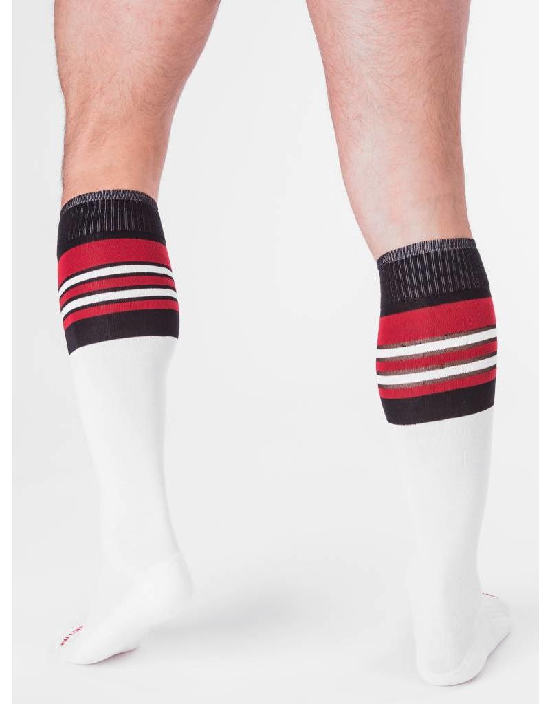 Barcode Berlin Barcode Berlin Football Socks blanc- rouge- noir