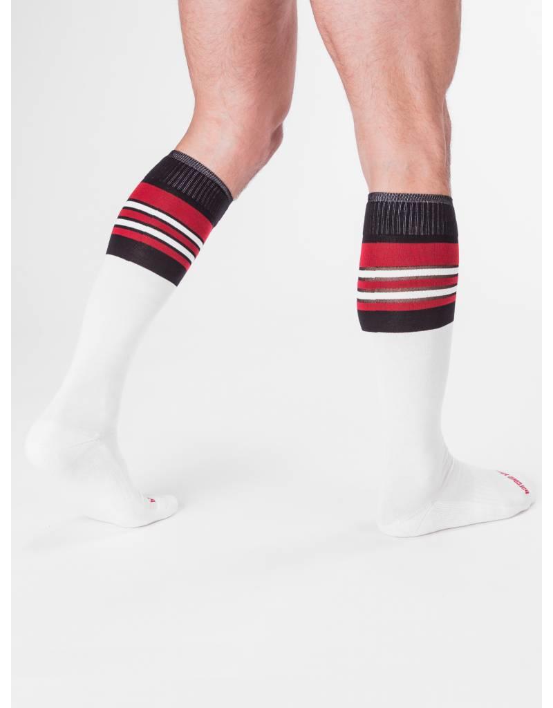 Barcode Berlin Barcode Berlin Football Socks weiss-rot-schwarz