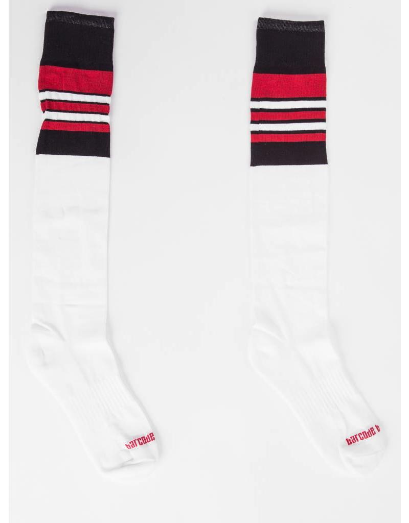 Barcode Berlin Barcode Berlin Football Socks weiss-rot-schwarz