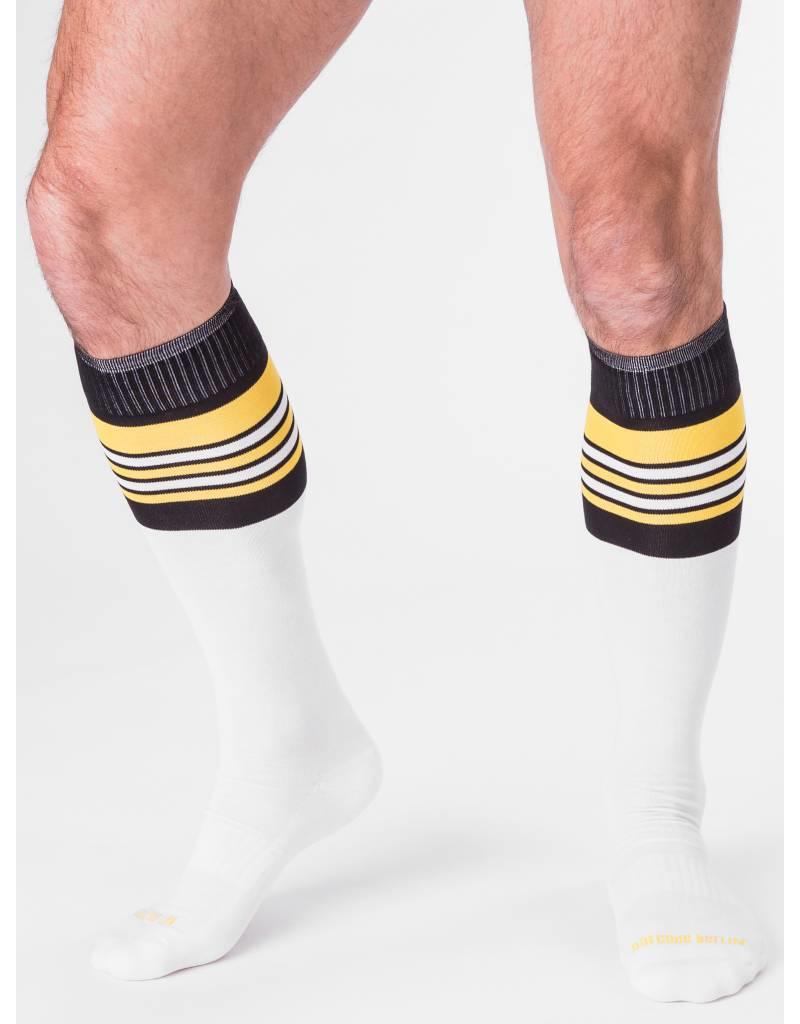 Barcode Berlin Barcode Berlin Football Socks blanc- jaune- noir