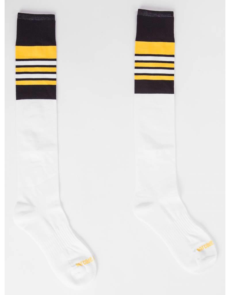 Barcode Berlin Barcode Berlin Football Socks blanc- jaune- noir