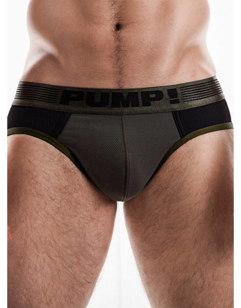 PUMP!  PUMP! Ribbed Brief grün