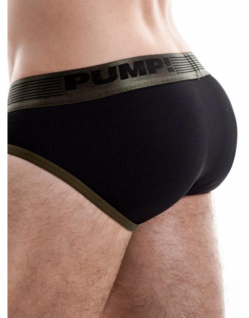 PUMP!  PUMP! Ribbed Brief grün