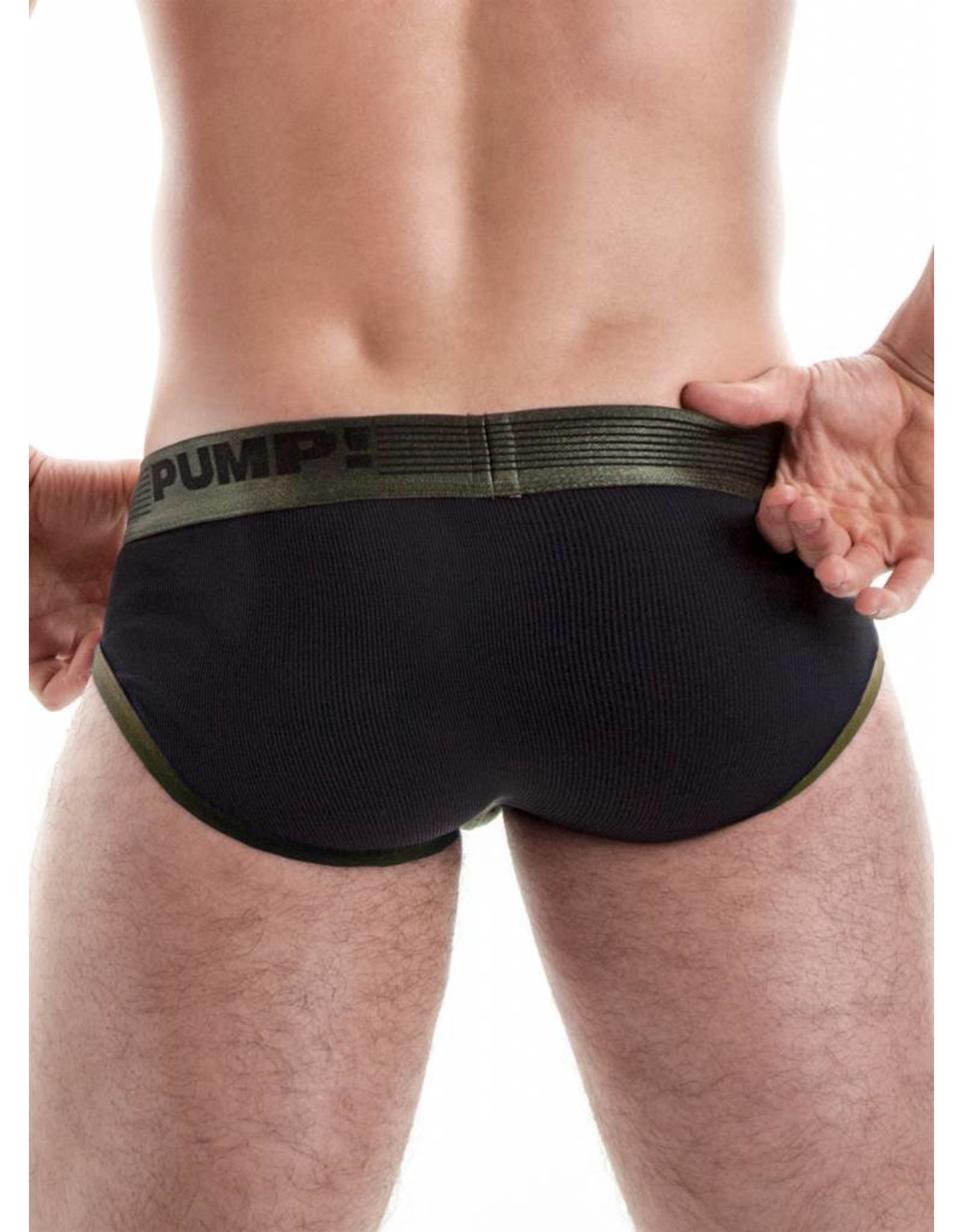 PUMP! PUMP! Ribbed Brief grün