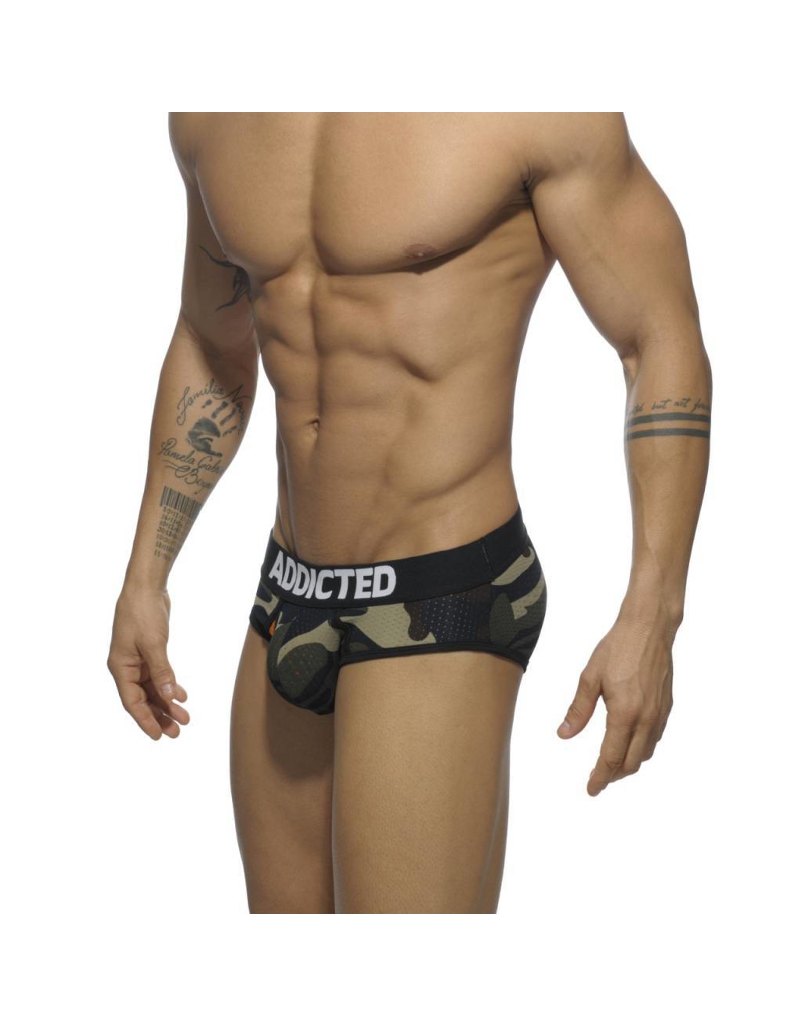 Addicted ADDICTED Constrasted Mesh Brief