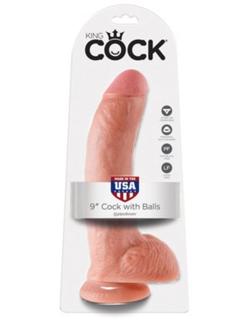 King Cock King Cock with Balls 9"