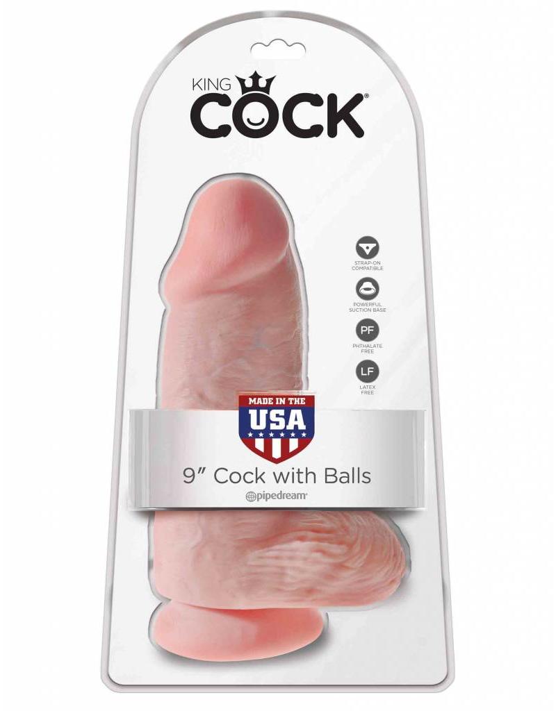 King Cock King Cock with Balls 9" Chubby