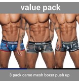Addicted ADDICTED Three Pack Camo Boxer