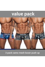 Addicted ADDICTED Three Pack Camo Boxer