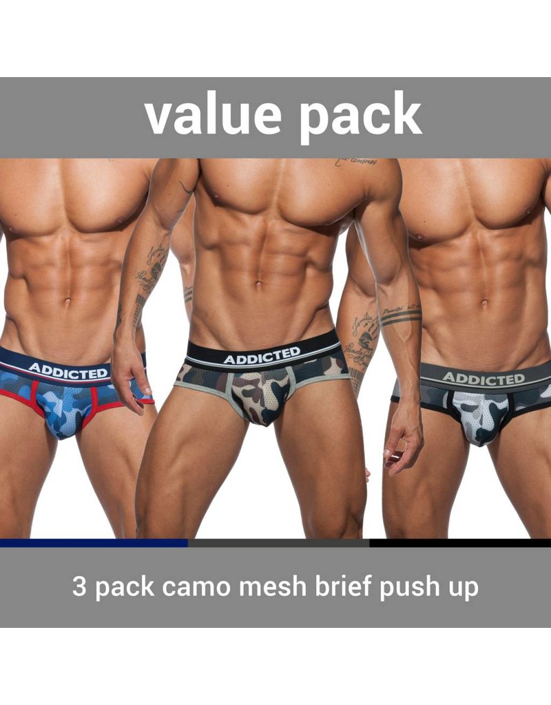 Addicted ADDICTED Three Pack Camo Brief