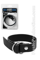 Push Xtreme Leather Chicago Cock & Ball Ring Simple Belt Strap