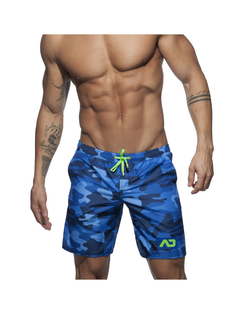Addicted ADDICTED Camouflage bleu Swimwear Boxer  Long