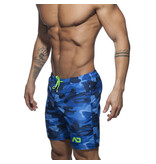 Addicted ADDICTED Camouflage bleu Swimwear Boxer  Long