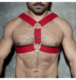 Addicted Addicted Fetish Double Ring Harness rot