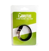 Brutus Brutus 3 Snap Silicone Cock Strap