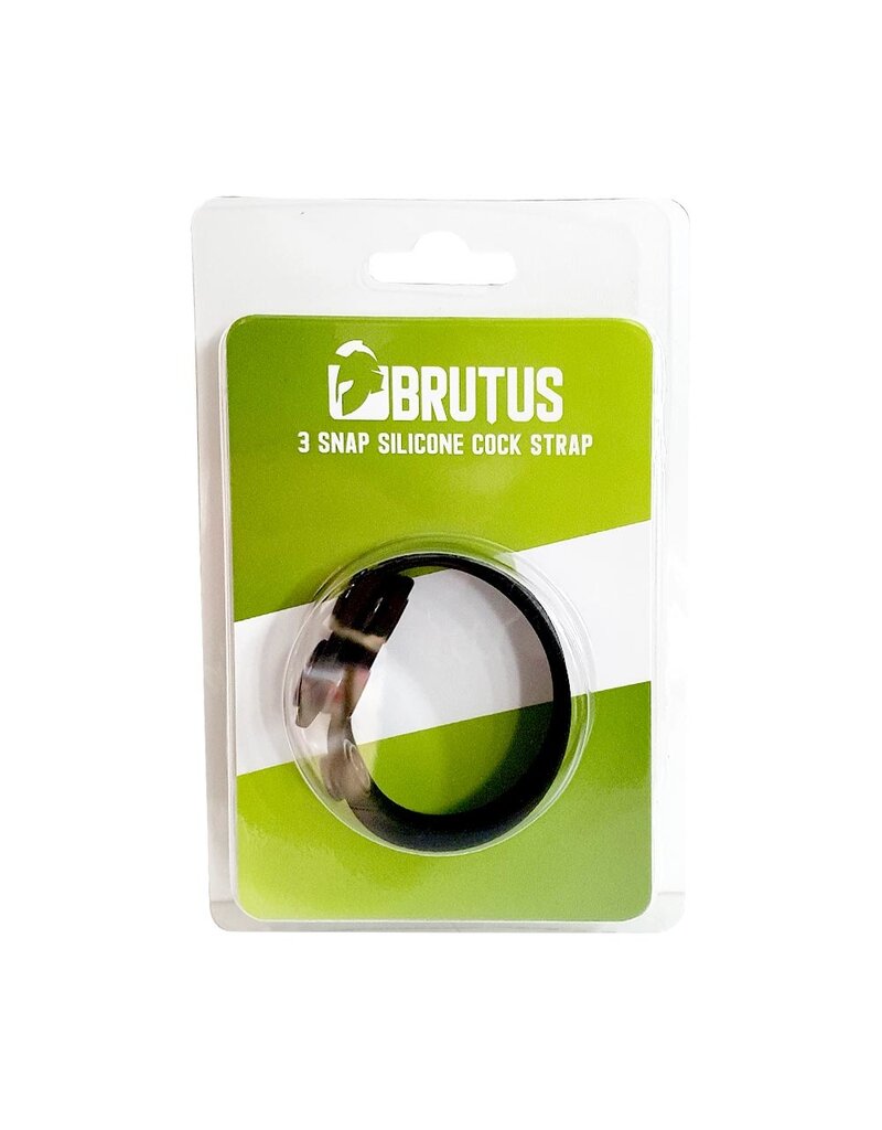 Brutus Brutus 3 Snap Silicone Cock Strap