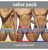 Addicted ADDICTED Three Pack Sailor Push up Boxer