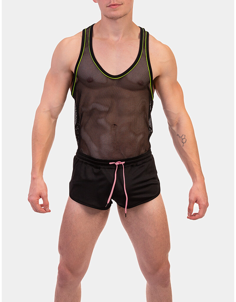 Barcode Berlin Barcode Berlin Tank Top Elmar schwarz-gelb