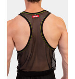 Barcode Berlin Barcode Berlin Tank Top Elmar schwarz-gelb