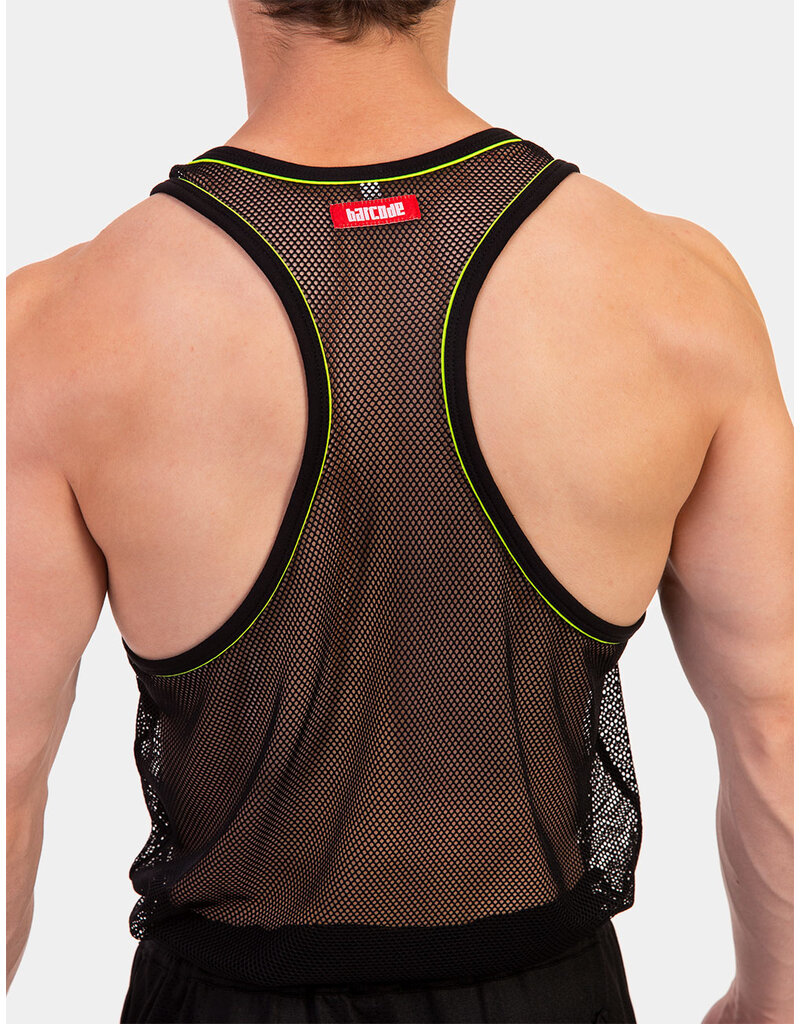 Barcode Berlin Barcode Berlin Tank Top Elmar schwarz-gelb