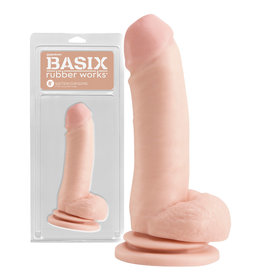 Basix BASIX RUBBER WORKS Dildo 8" 19cm mit Saugnapf natur