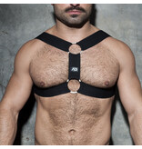 Addicted Addicted Fetish Double Ring Harness schwarz