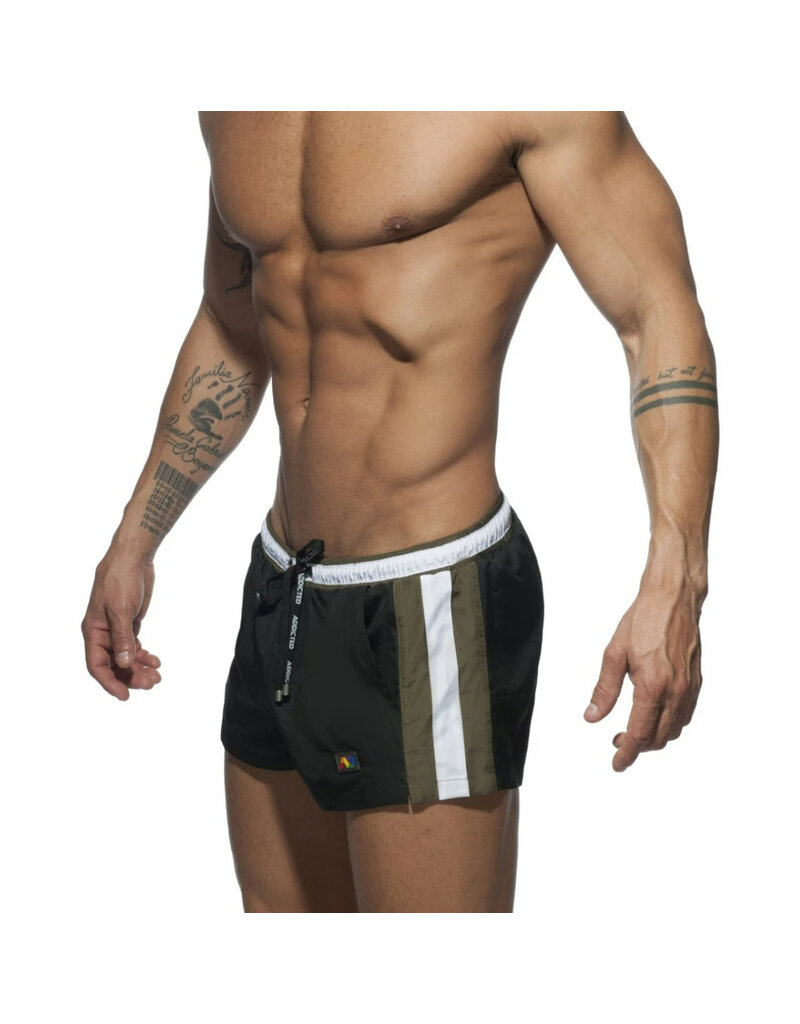 Addicted ADDICTED Stripes Basic Swim Short black