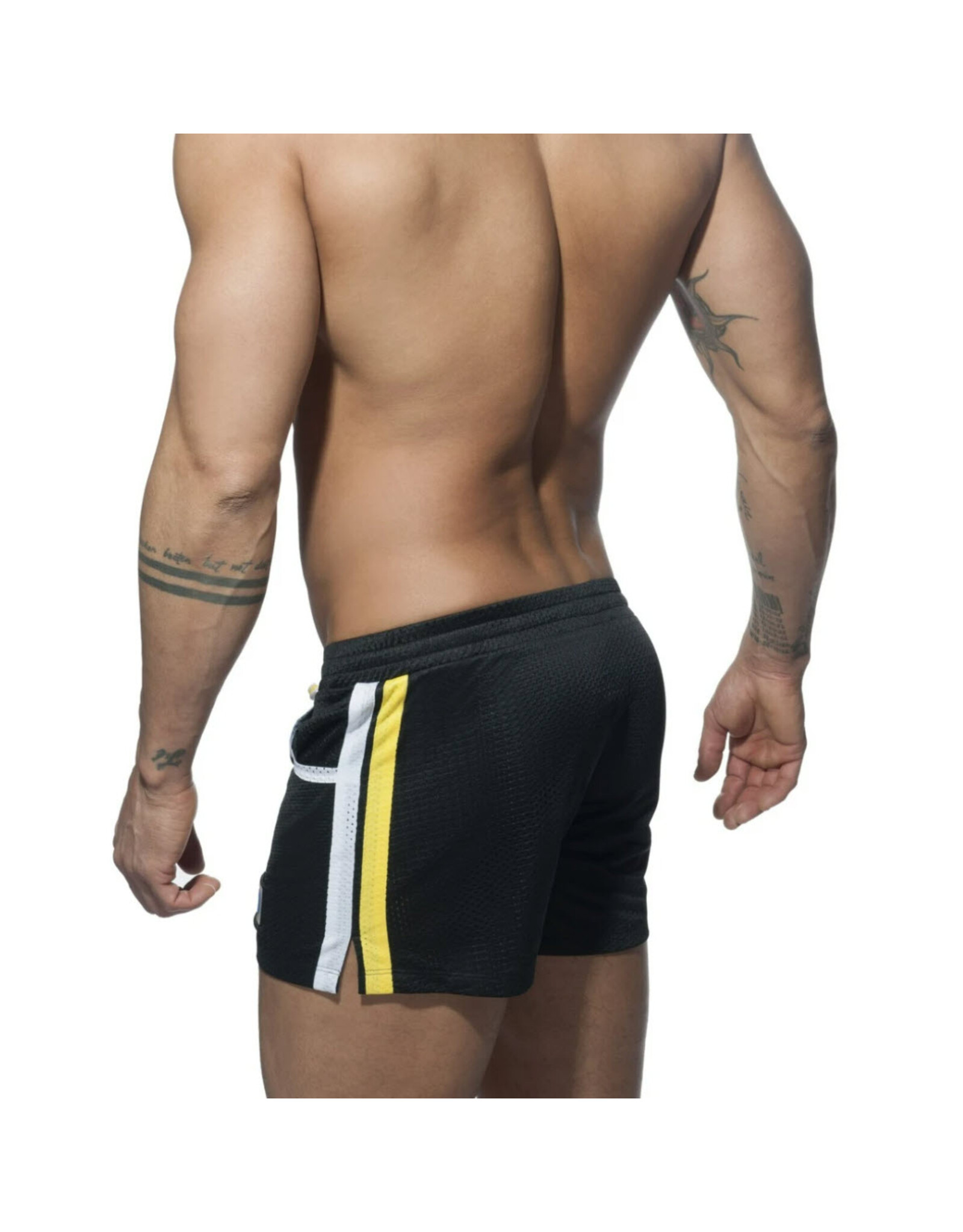 Addicted Addicted MESH RAINBOW SHORT Black